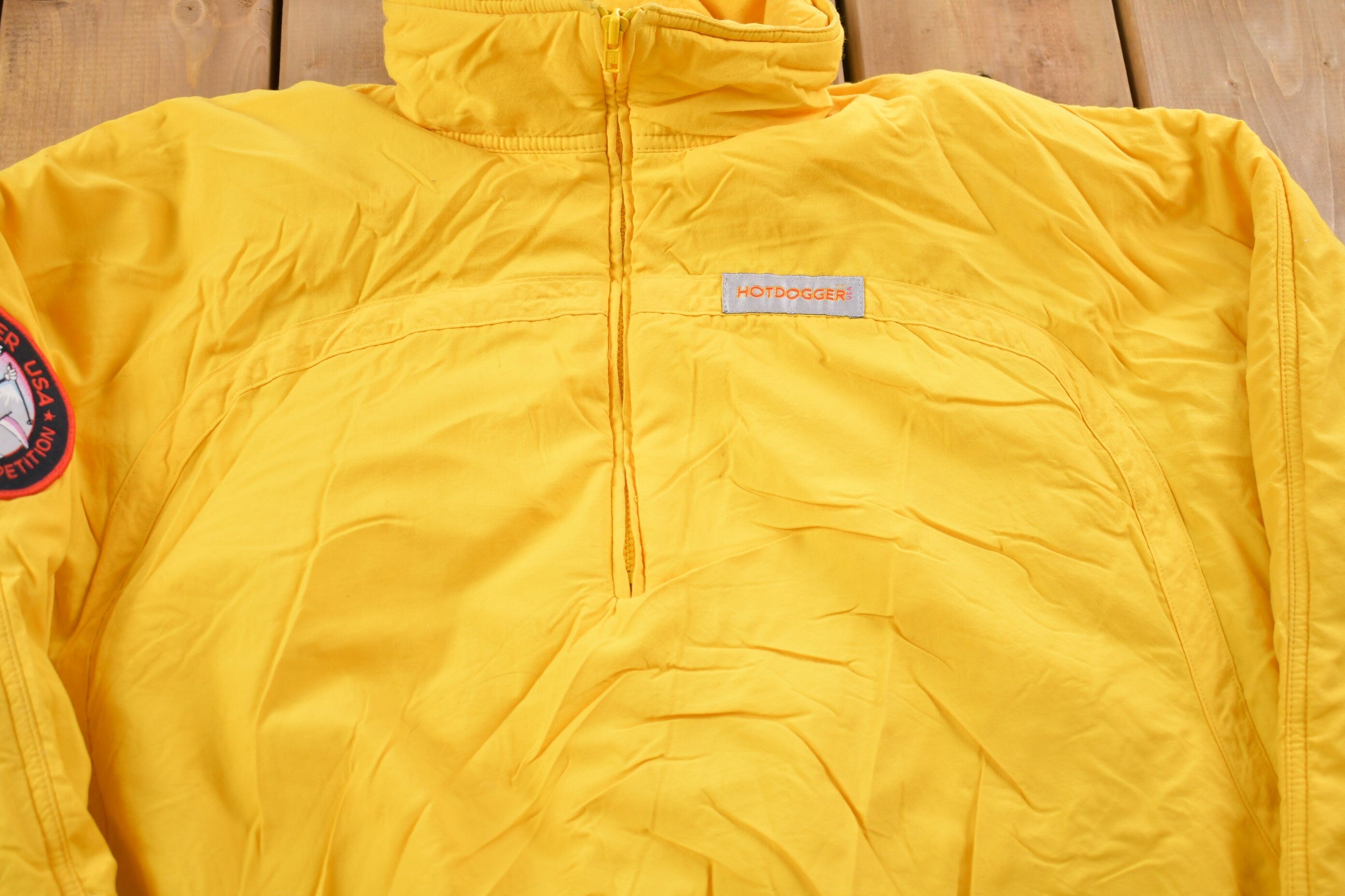 Vintage 1990s Hotdogger Quarter Zip Puffer Jacket