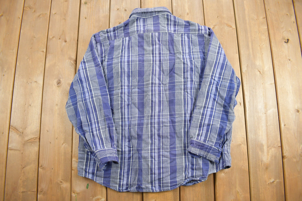 Vintage 1990s Carhartt Plaid Flannel Button Up Shirt