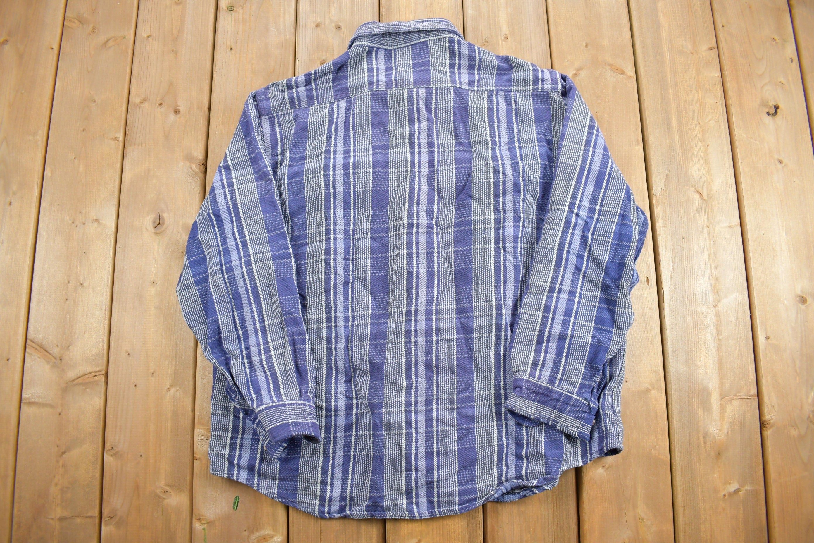 Vintage 1990s Carhartt Plaid Flannel Button Up Shirt
