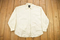 Vintage 1990s Lee Riveted Blank Button Up Shirt / 1990s Button Up / Vintage Flannel / Basic Button Up / Vintage Dress Shirt