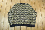 Vintage 1990s Claiborne Knit Crewneck Sweater Adult Large