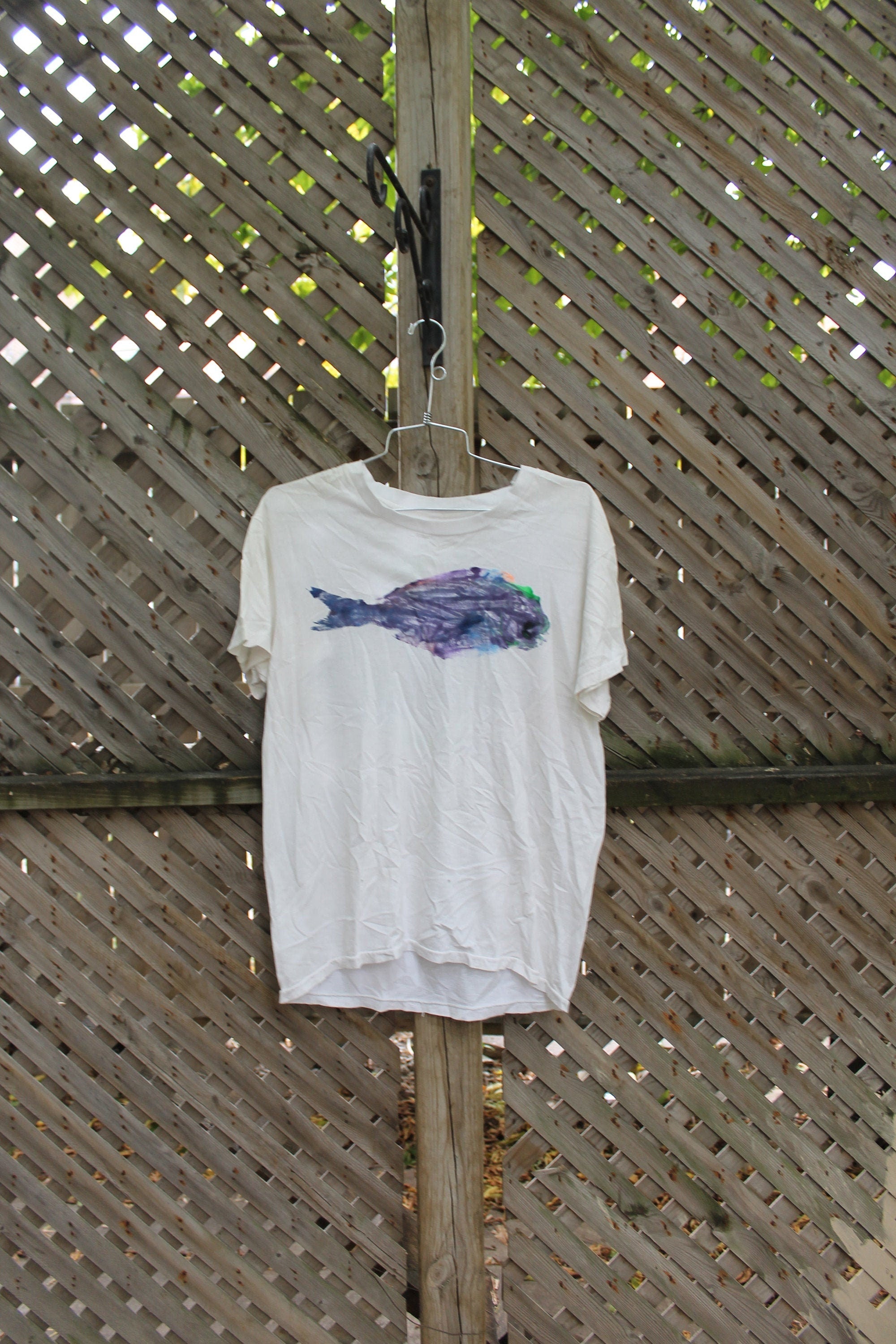 Vintage 1990s Fish Graphic T-Shirt
