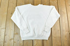 Vintage 1990s Cute Kitten Yarn Embroidered Crewneck Sweater
