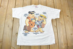 Vintage 1994 The Flintstones Cartoon Promo Graphic T-Shirt