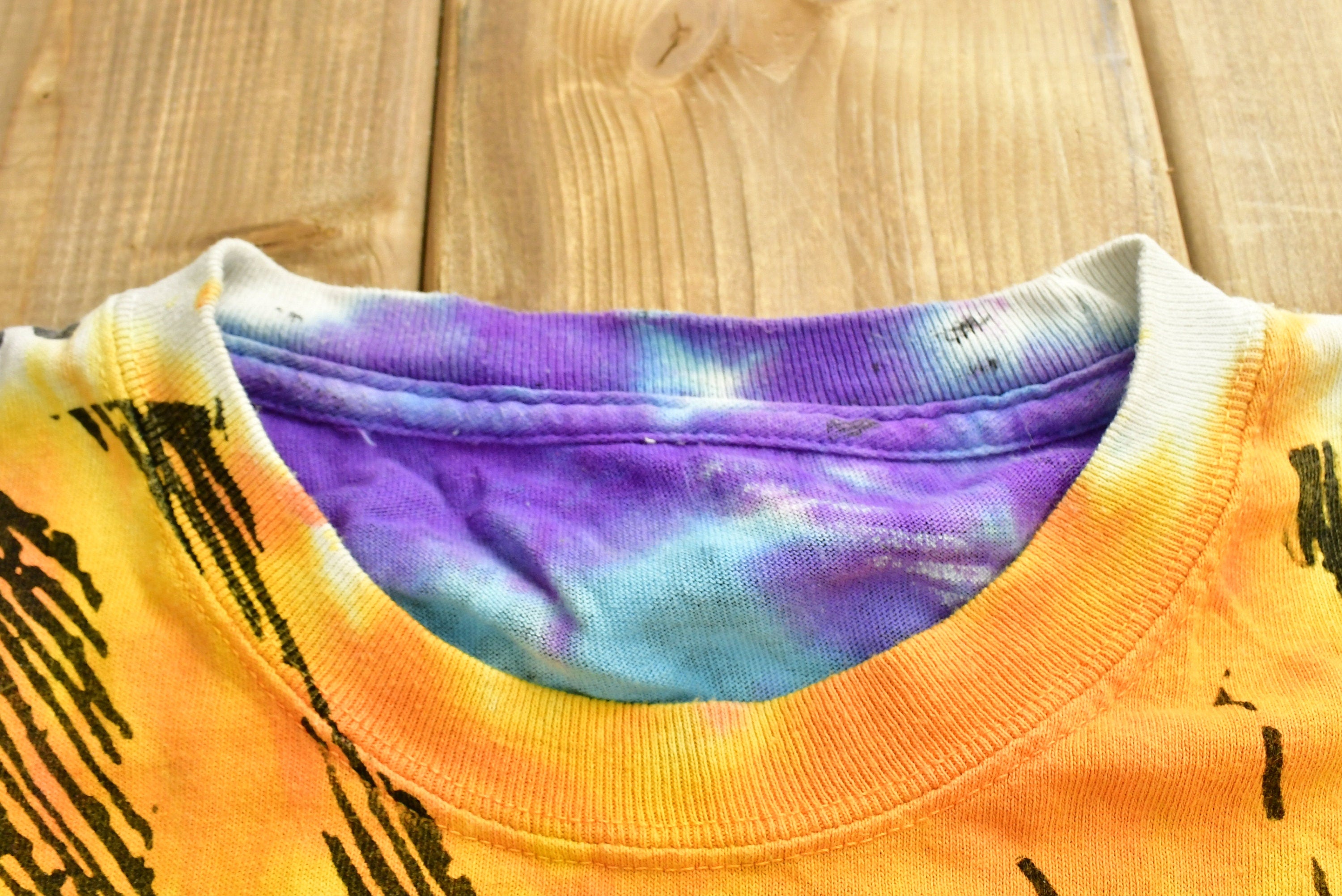 Vintage 1992 Liquid Blue Sun & Moon T Shirt