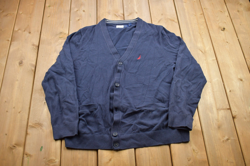 Vintage 1990s Nautica Cardigan Sweater
