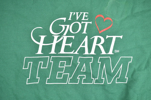 Vintage 1990s I've Got Heart Team Graphic Crewneck Sweatshirt / 90s Crewneck / Made In USA / Essential / Streetwear / 90s
