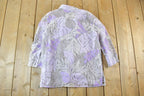 Vintage 1990s Alfred Dunner Floral See Through Button Up Shirt