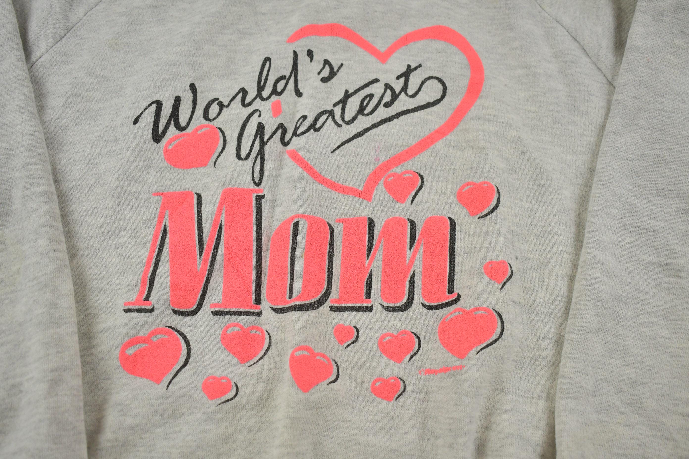 Vintage 1990s World's Greatest Mom Crewneck Sweater Made In USA