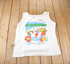 Vintage 1980s Sunset Sail Florida Tank Top Made In USA