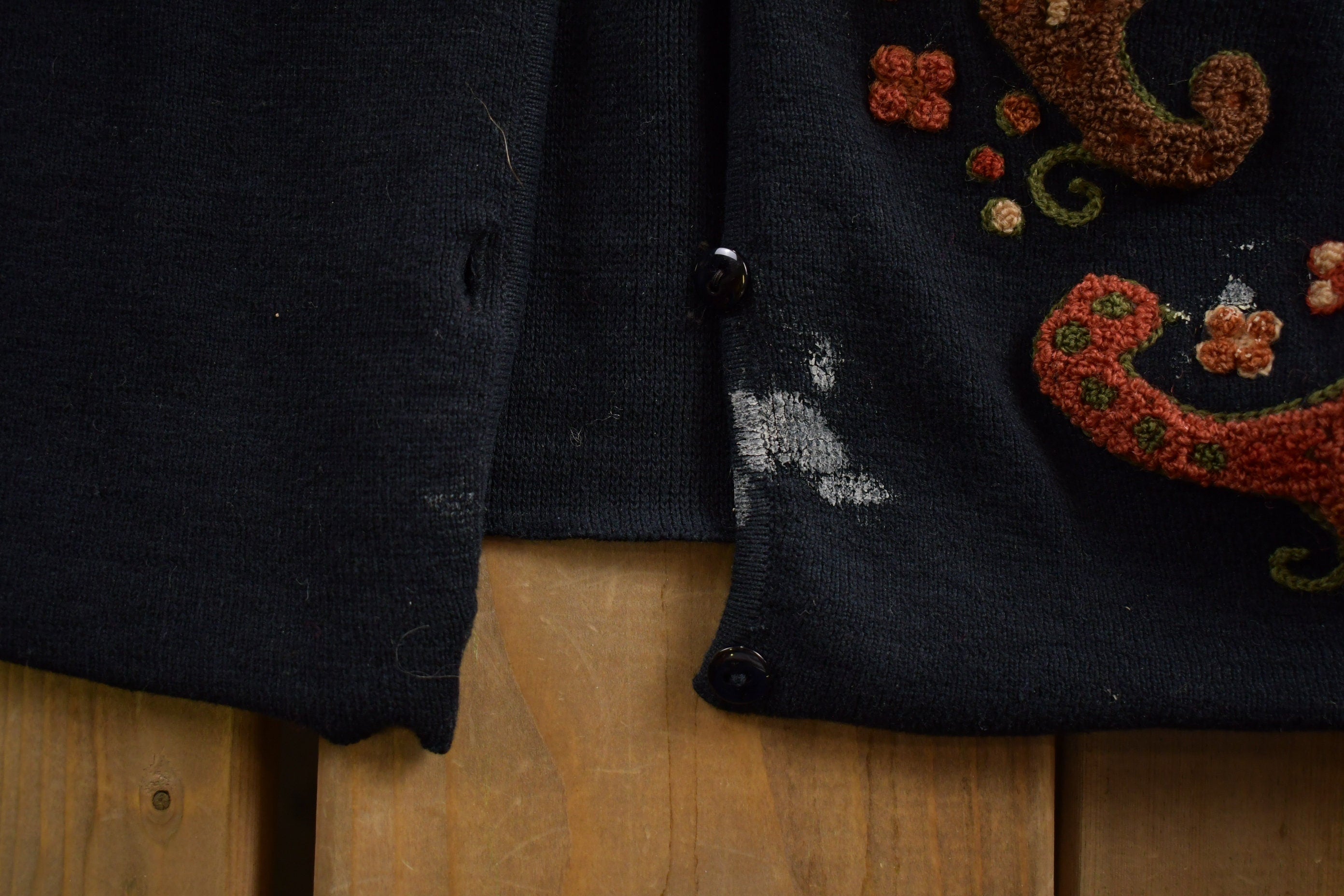 Vintage 1990s Paisley Pattern Cardigan Sweater