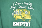 Vintage 1990s Funny School Bus Crewneck Sweatshirt