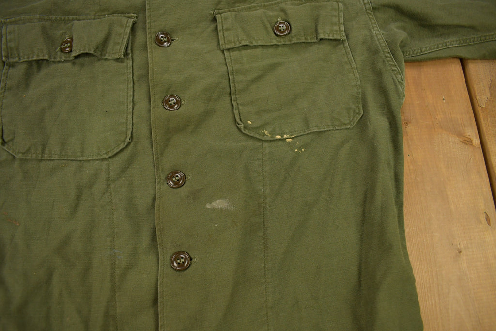 Vintage 1952 Military Button Up Shirt