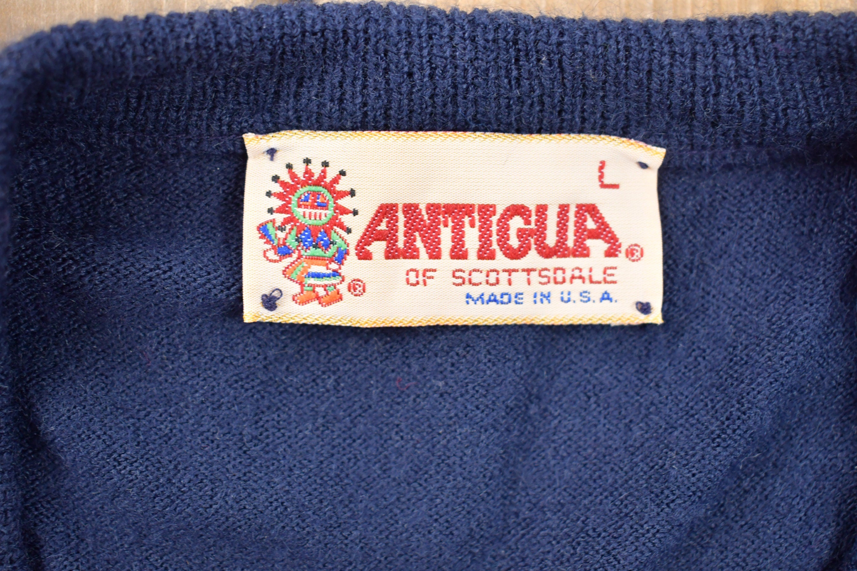 Vintage 1990s Antigua of Scottsdale Sweater Vest