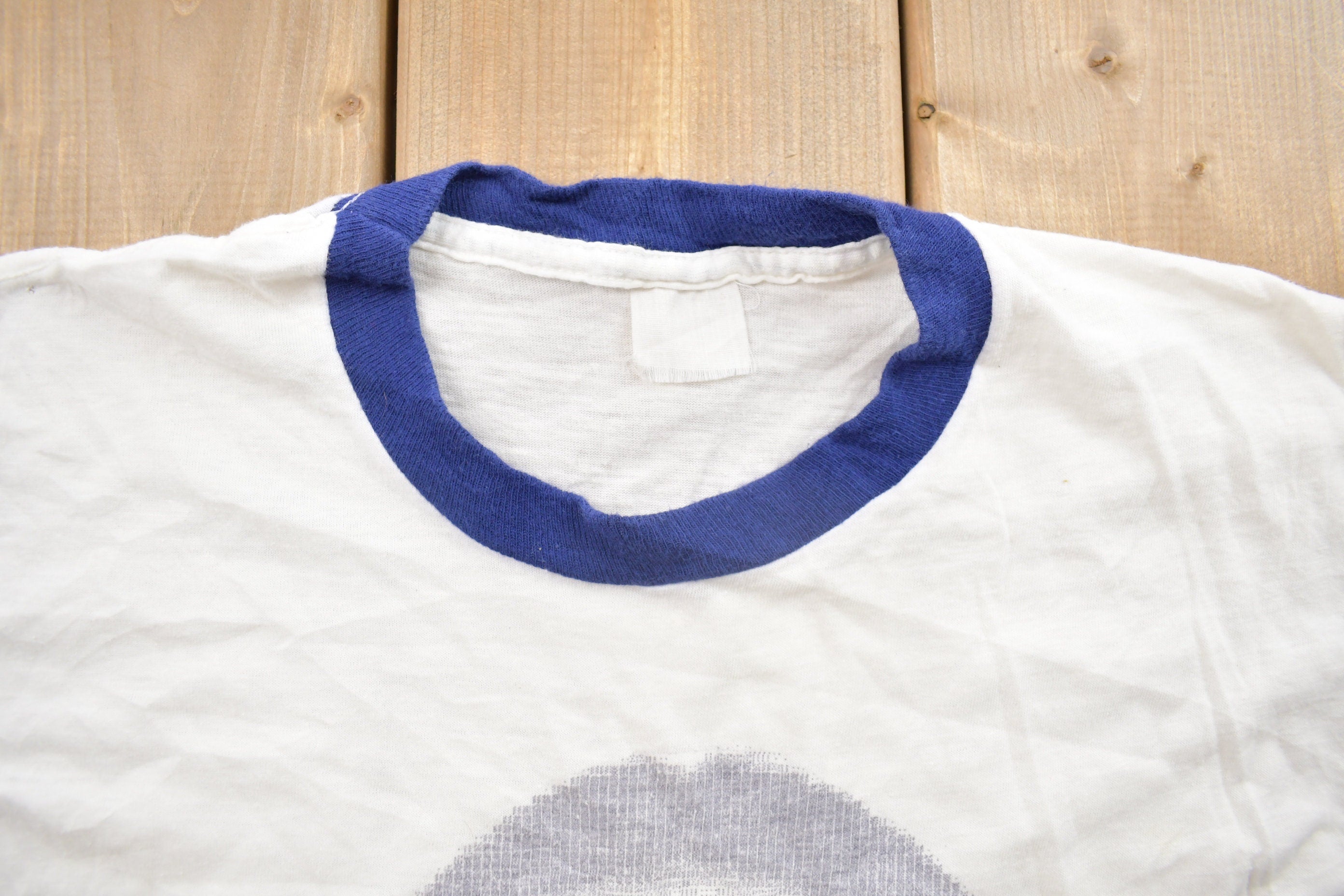 Vintage 1980s Pesti No 2 Graphic Ringer T-Shirt