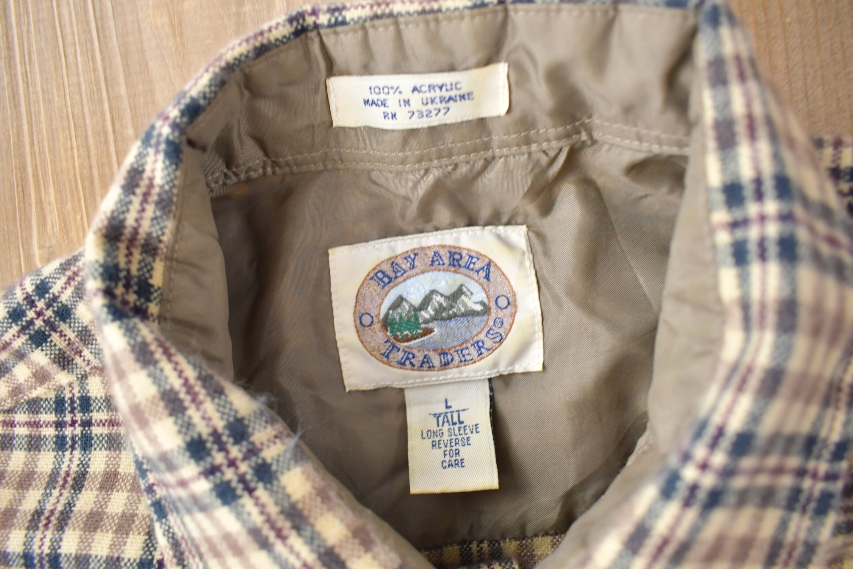 Vintage 1990s Bay Area Traders Button Down Flannel Shirt