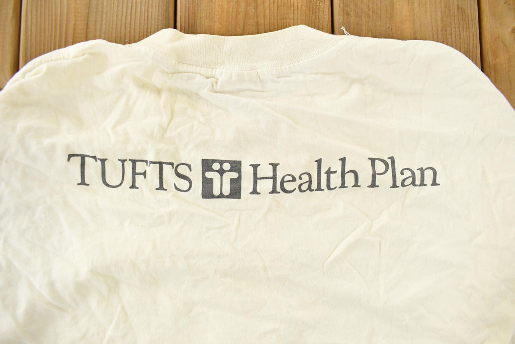 Vintage 1990s Tufts Health Plan Running Souvenir T-Shirt Men's Large