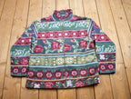 Vintage 1990s Alfred Dunner Fleece Zip Up Sweater