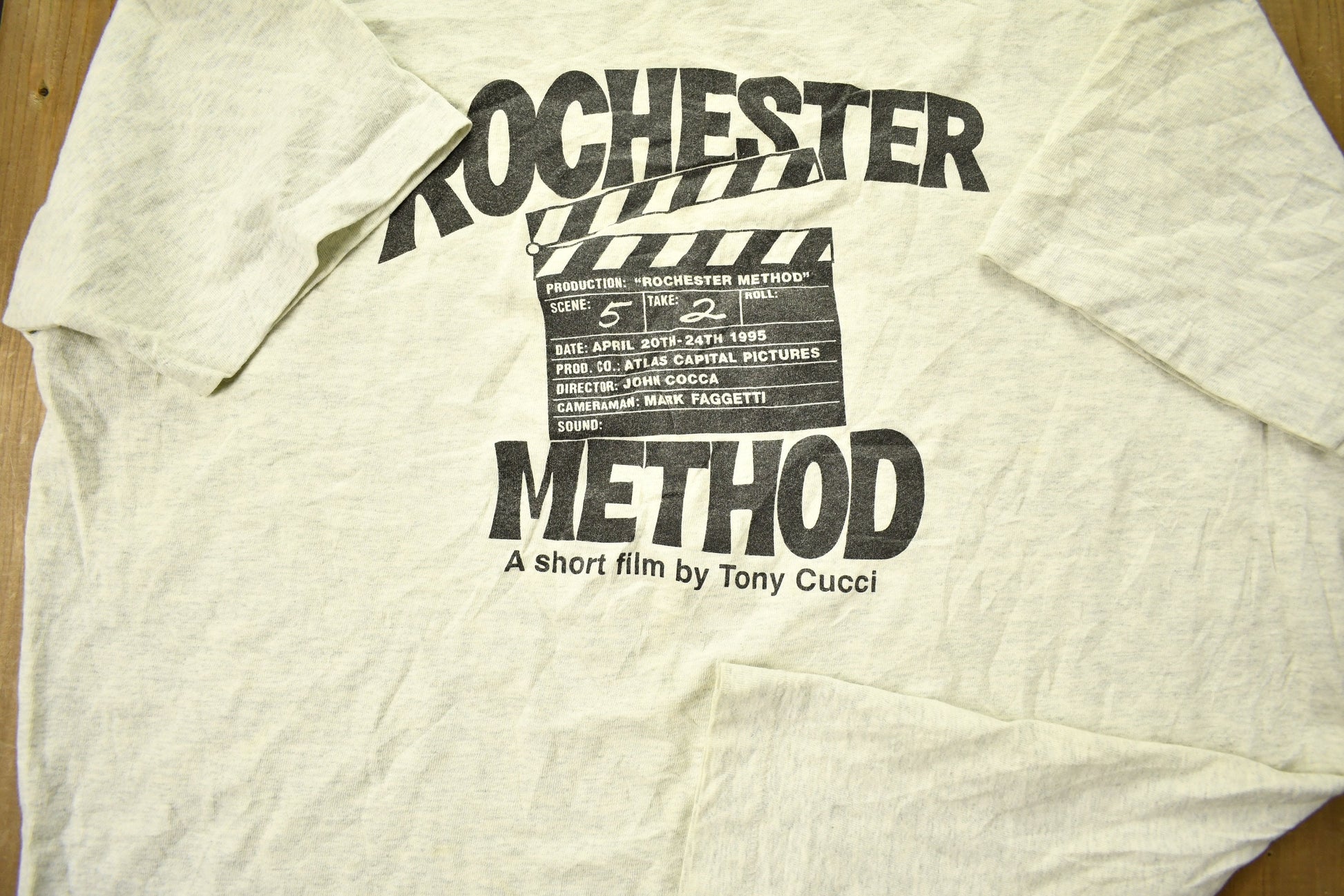 Vintage 1995 Rochester Method Movie Promo T-shirt