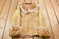 Vintage 1970s Lony G Fur Accent Suede Full Zip Jacket