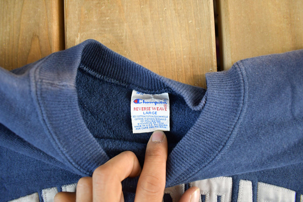 Vintage 1990s Penn State University Champion Reverse Weave Crewneck Sweatshirt Men's Large