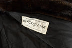 Vintage 1970s Blackglama Full Length Black Mink Fur Coat Adult M  70s Fur Jacket  Authentic Fur  True Vintage  Dark Ranch Mink