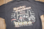 Vintage 1990s Harley Davidson Reno Nevada Motorcycles T-Shirt