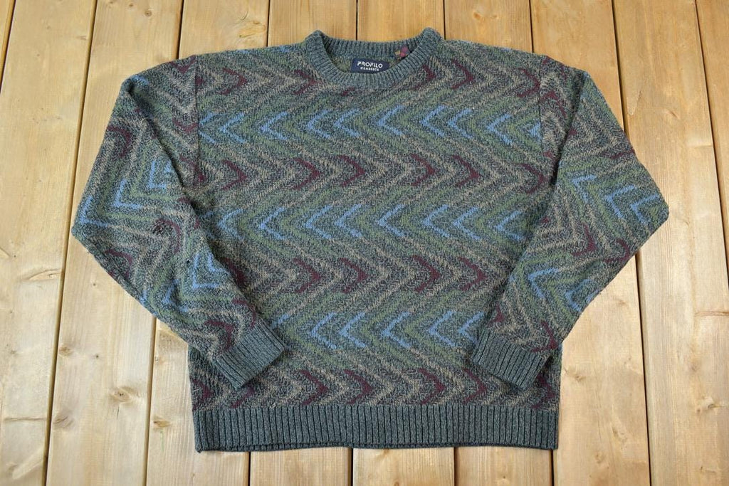 Vintage 1990s Profilo Classics Knit Crewneck Sweater