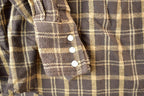 Vintage 1990's Wrangler Plaid Button Up Western Shirt Made In USA
