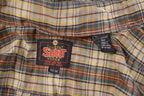 Vintage 1990s Country Shirt Works Plaid Button Up Western Shirt