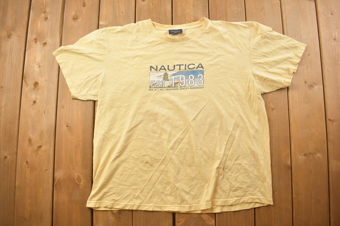 Vintage 1990s Nautica Graphic T-Shirt
