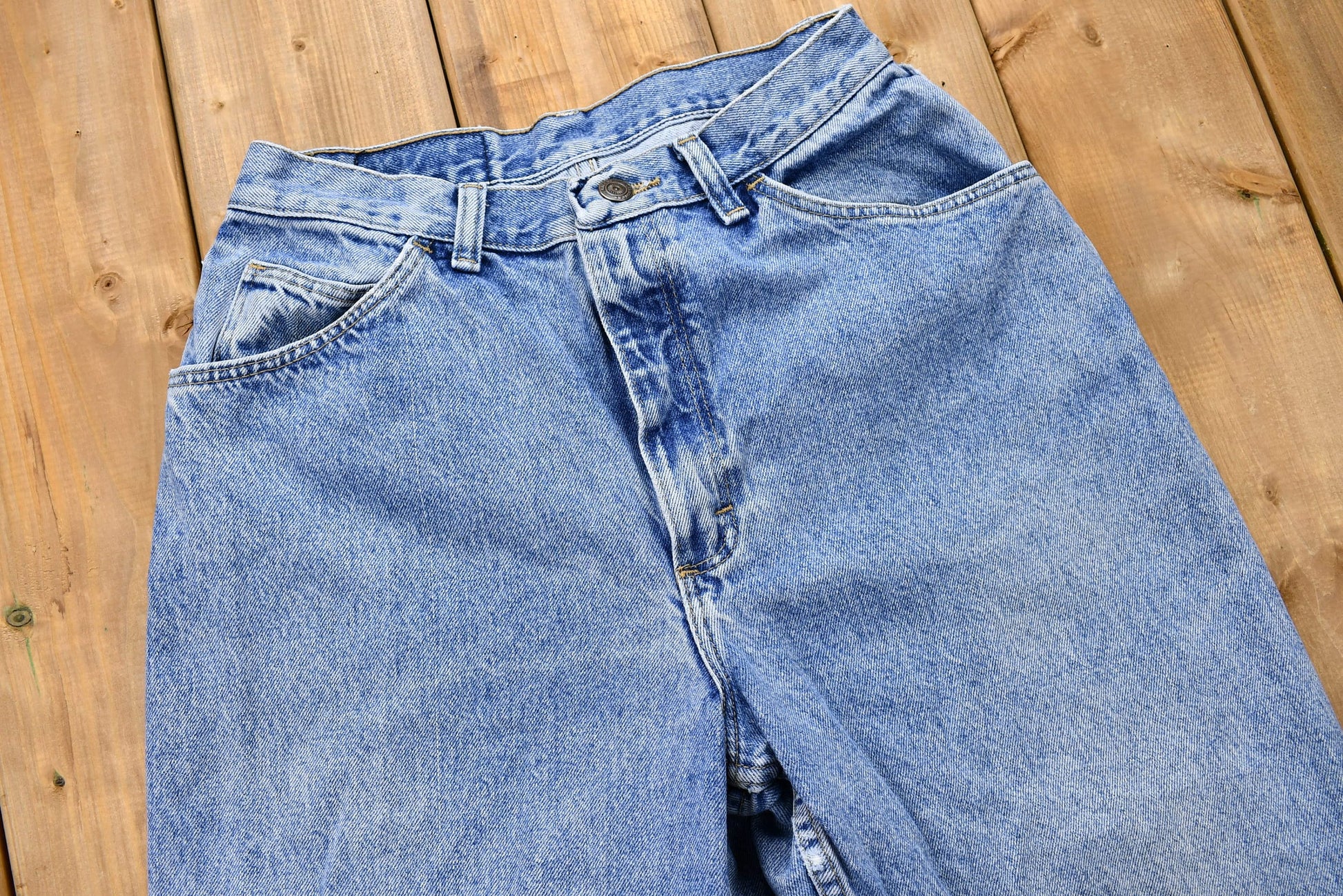 Vintage 1980s Gitano Light Wash Tapered Mom Jeans