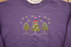 Vintage 1990s Purple Double Collar Christmas Sweater