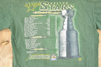 Vintage 1998 Dallas Stars Stanley Cup Champions Souvenir Graphic Print T-Shirt Men's L