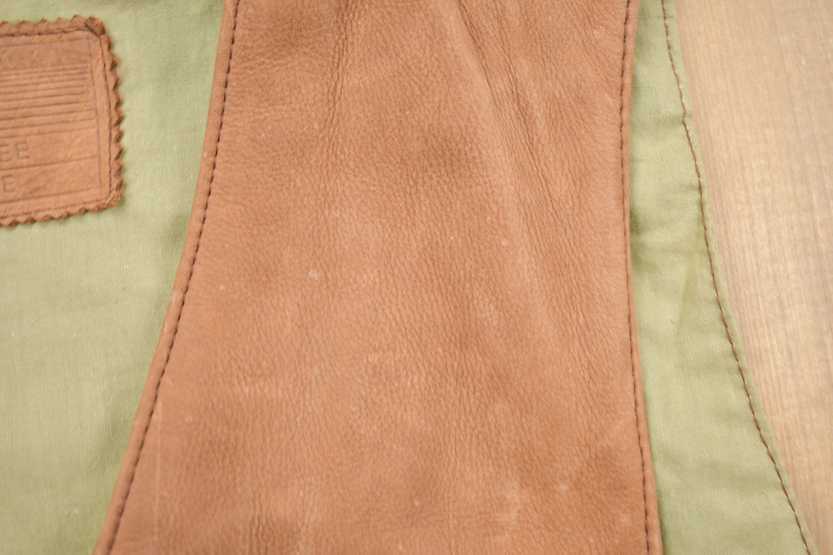 Vintage 1980s Roundtree & Yorke Brown Leather Vest