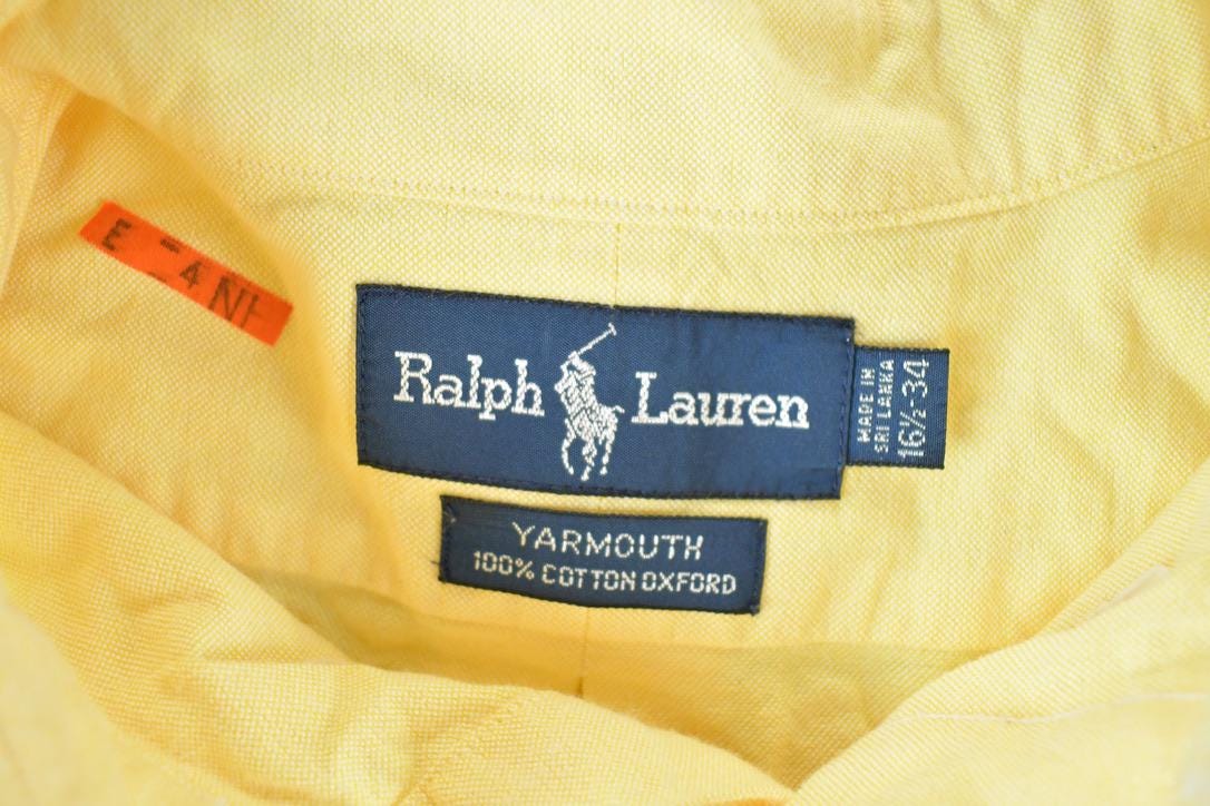 Vintage 1990s Ralph Lauren Yarmouth Button Up Shirt Mens L