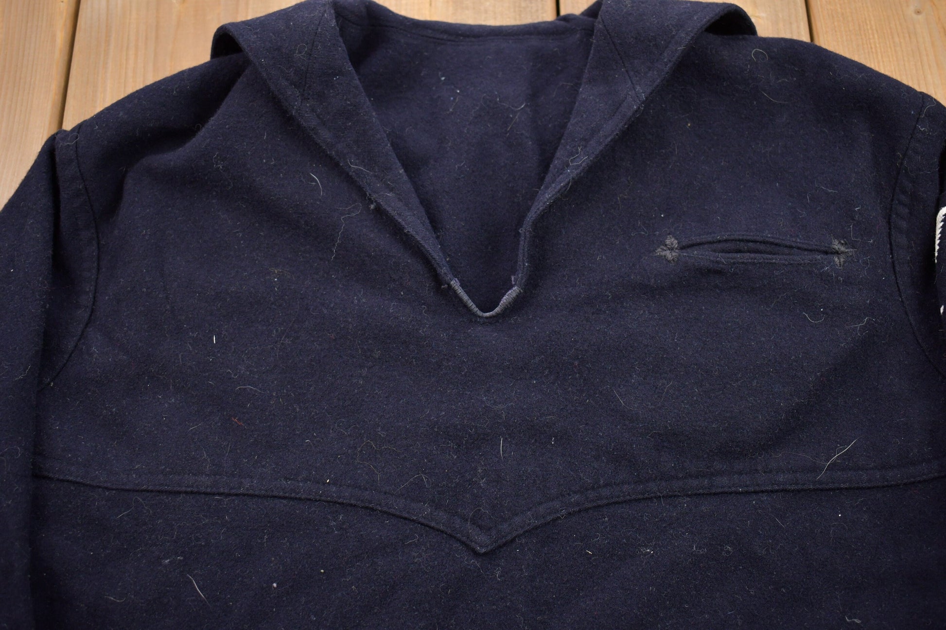 Vintage 1940s WWll Naval Clothing Factory Wool Sweater