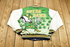 Vintage 1980s University Of Notre Dame Fighting Irish Chalk Line Collegiate Windbreaker