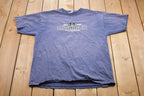 Vintage 1990s University of Michigan Wolverines Embroidered Collegiate T-Shirt