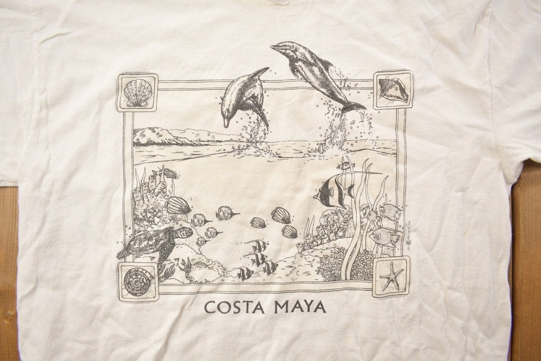 Vintage 1990s Costa Maya Travel T-Shirt
