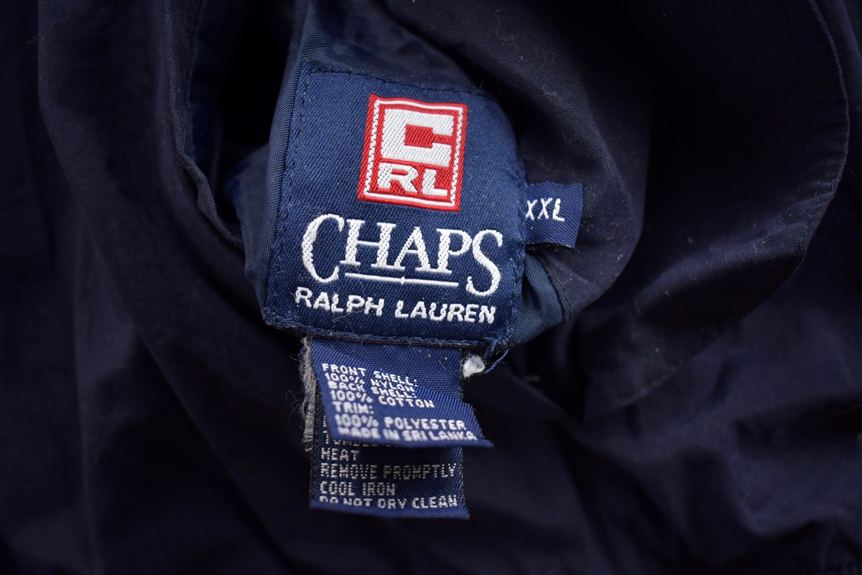 Vintage 1990s Chaps Ralph Lauren Reversible Windbreaker Jacket