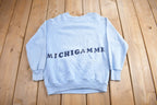 Vintage 1980s Michigan Me Methodist Institute Crewneck Sweatshirt  Made In USA  Streetwear  Embroidered