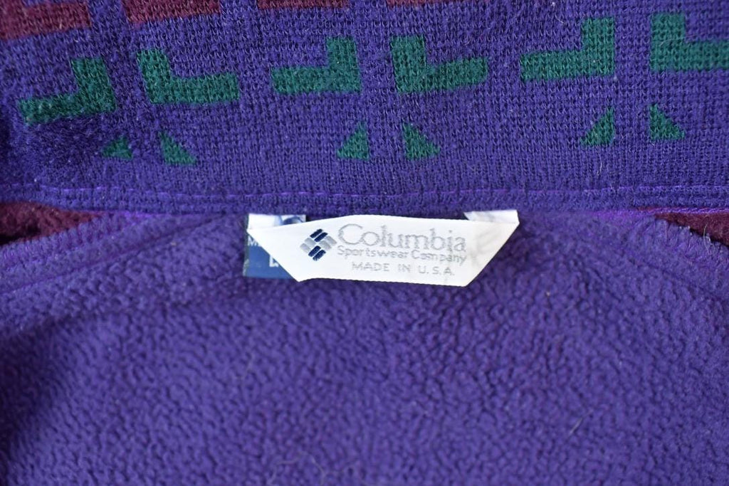 Vintage 1990s Columbia Bugaboo Aztec Collar Lined Ski Jacket