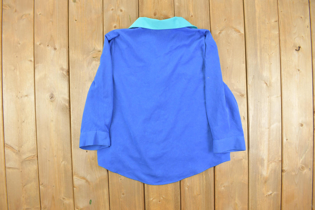 Vintage 1990s Appleseeds Womens Long Sleeve Button Up Shirt
