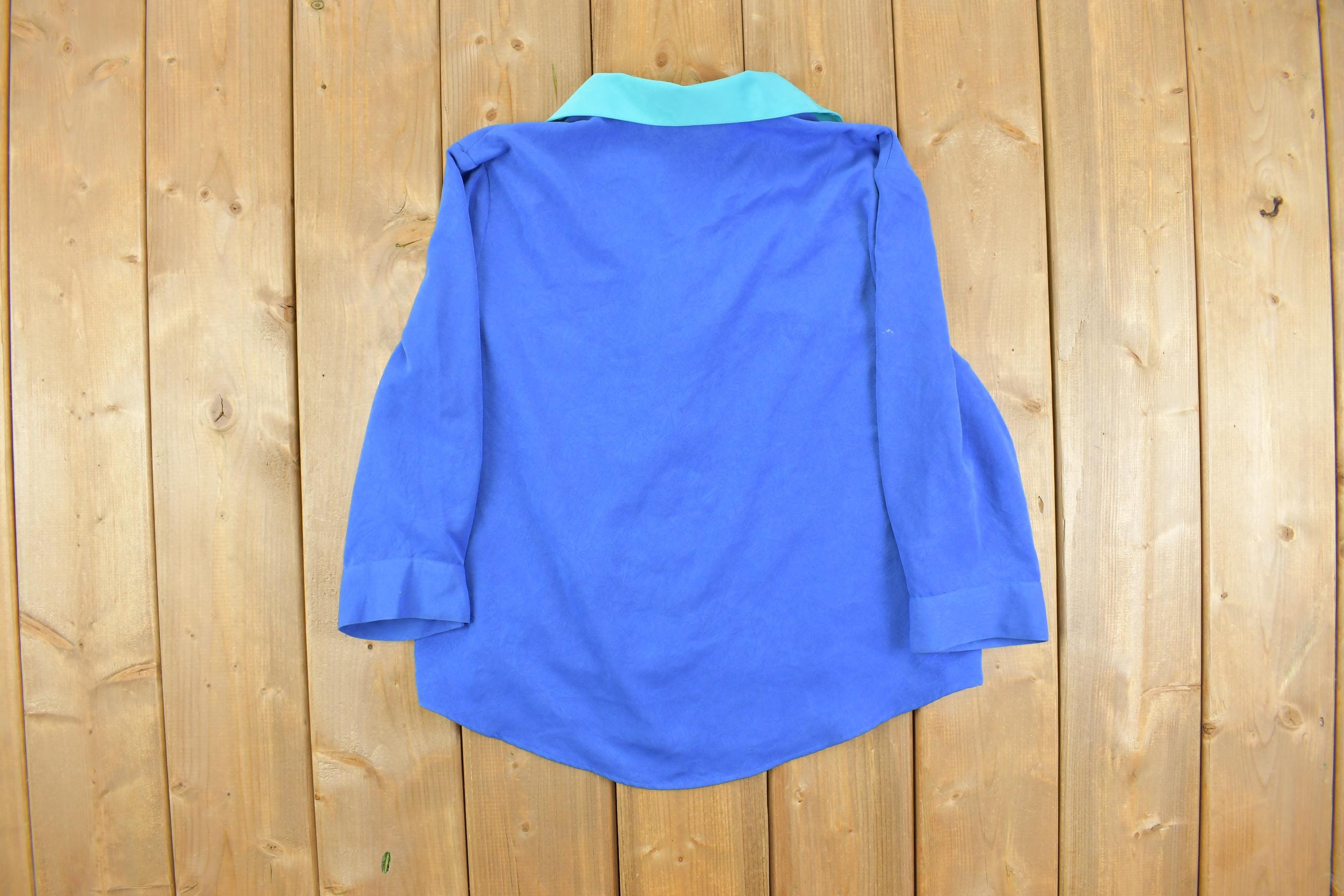 Vintage 1990s Appleseeds Womens Long Sleeve Button Up Shirt