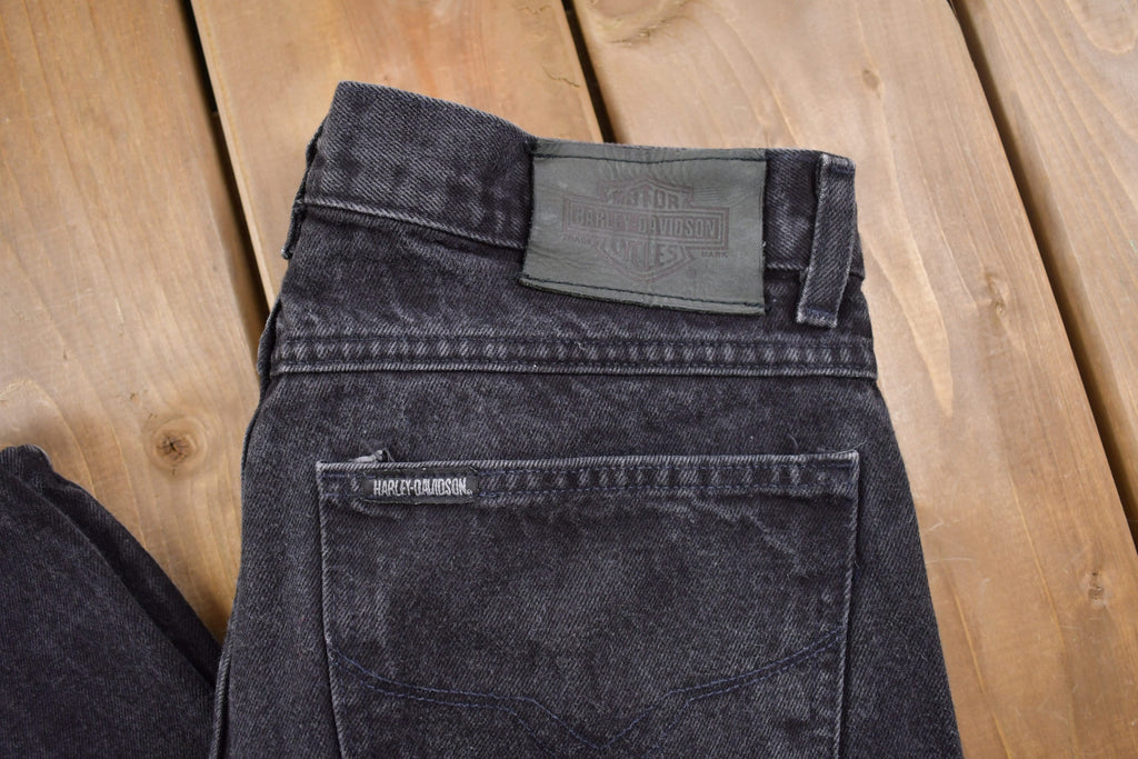 Vintage 1990's Harley Davidson Black Stonewash Jeans 32 x 34