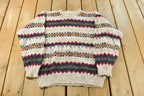 Vintage 1990s Hampton Bay Trading Company Knit Crewneck Sweater Men's L