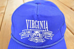 Vintage 1980s Virginia Snapback Rope Hat /