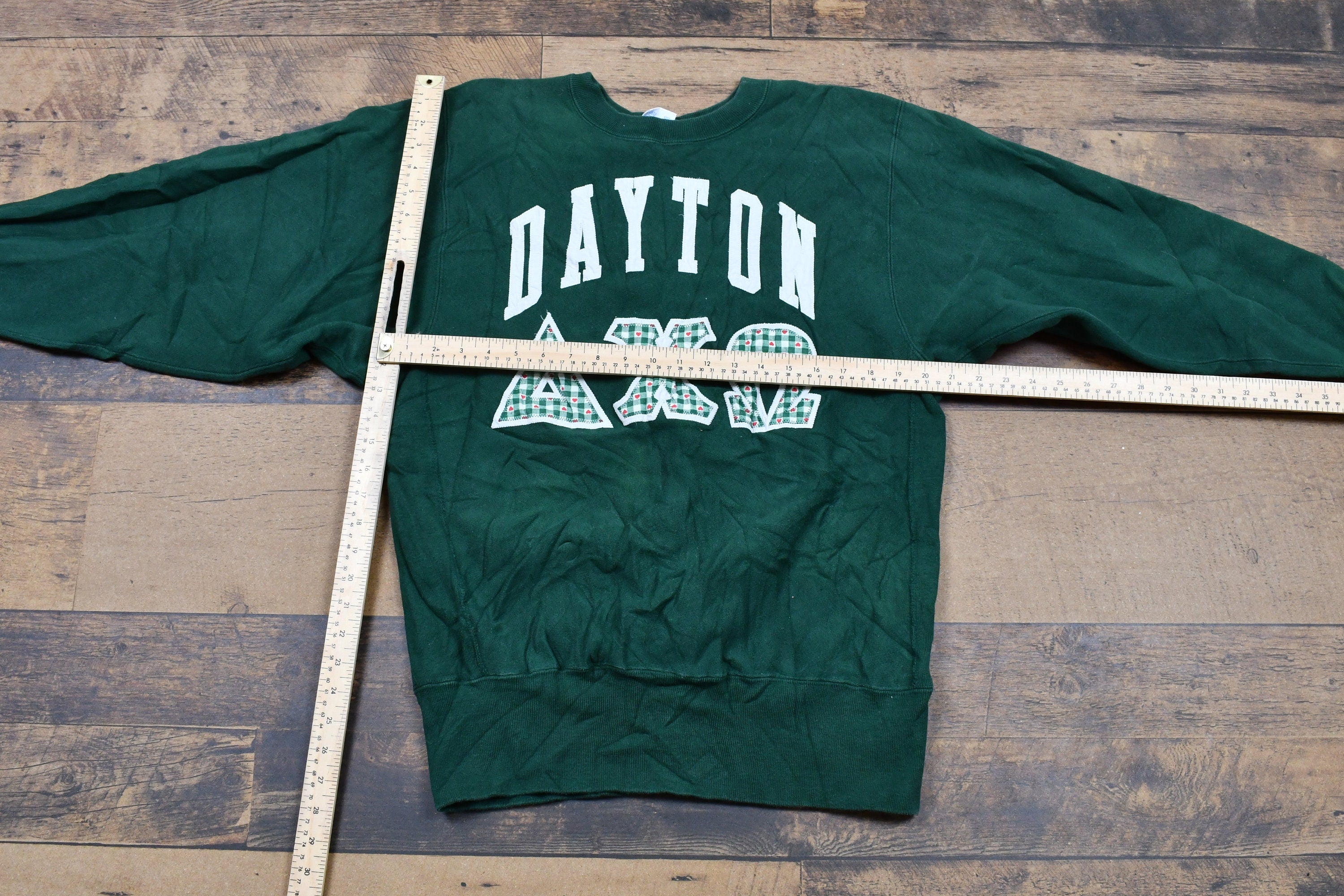 Vintage 1990s University Of Dayton Ohio Champion Reverse Weave Crewneck  Dayton Sorority Sweater  Collegiate Sportswear Pullover Sweater
