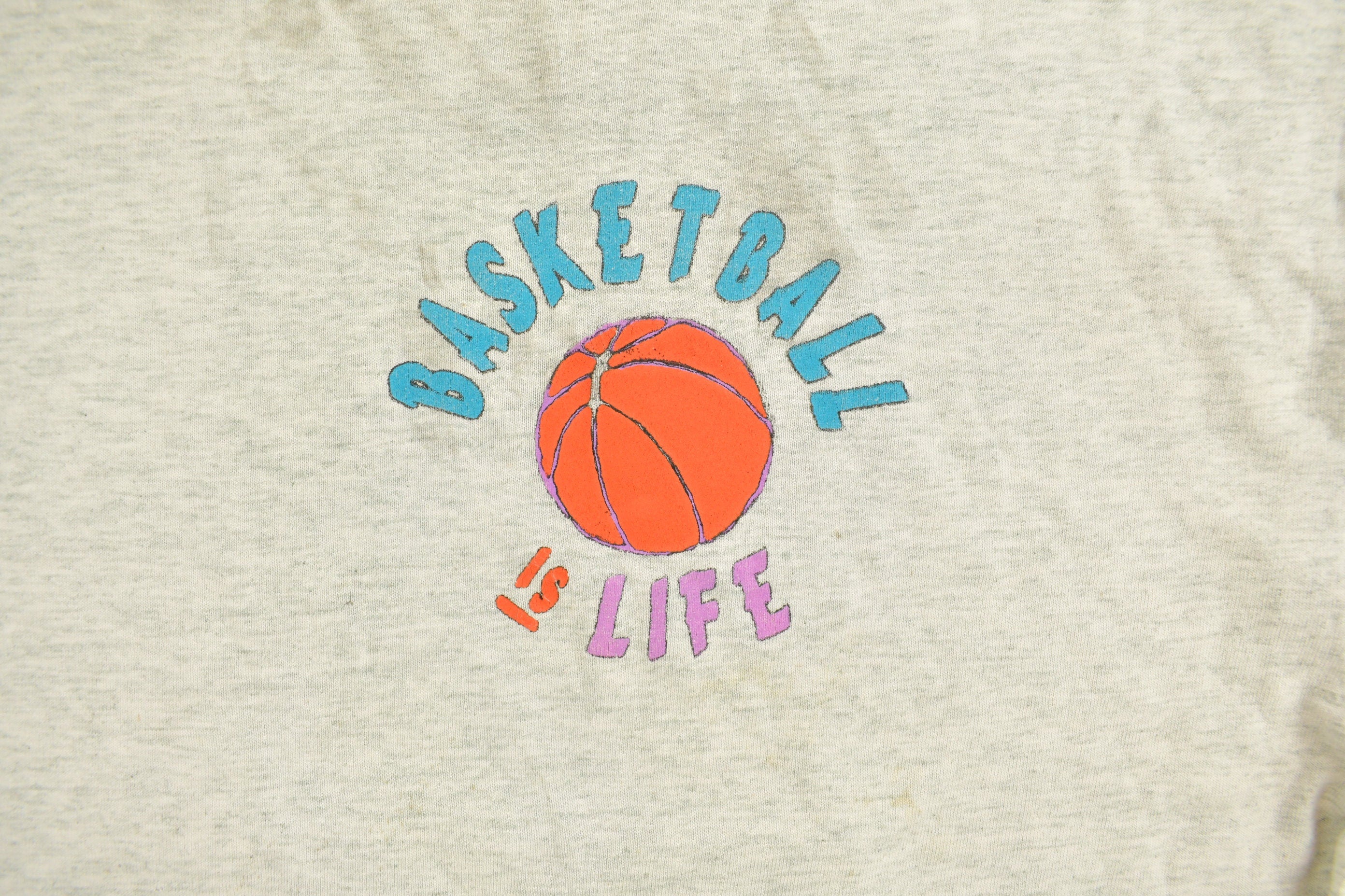 Vintage 1990s Hamilton Basketball Is Life Graphic T-Shirt